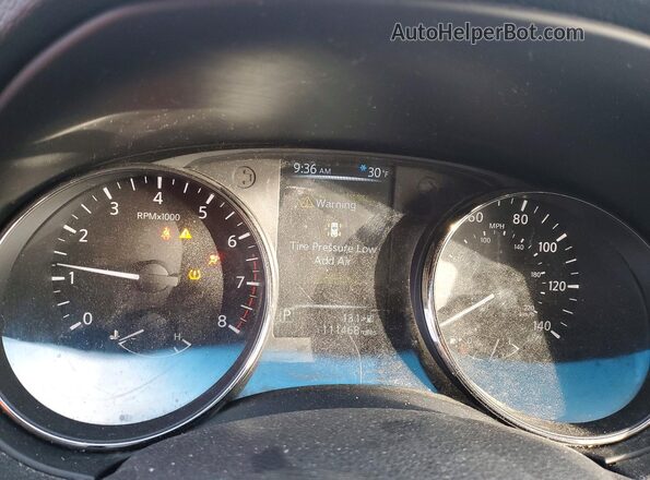 KNMAT2MV0HP599725 2017 NISSAN ROGUE White Instrument cluster view