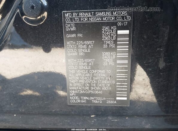 KNMAT2MV0JP503646 2018 NISSAN ROGUE Black 