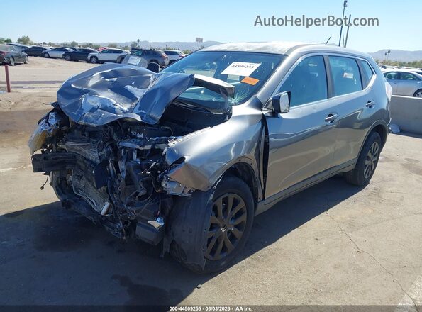 KNMAT2MV1GP688637 2016 NISSAN ROGUE Gray Vista tres cuartos delantera izquierda