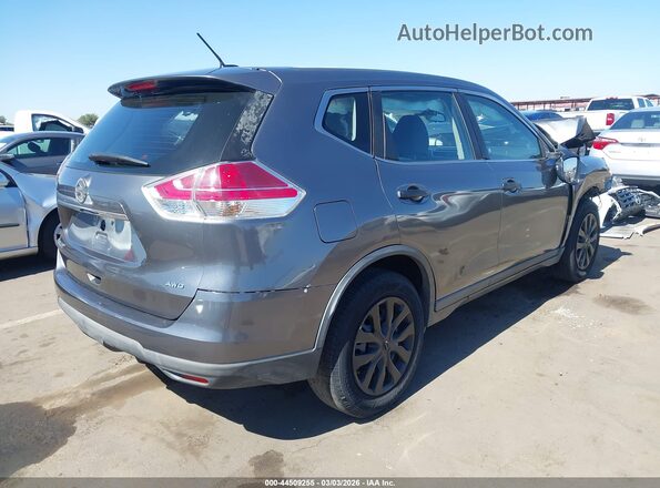 KNMAT2MV1GP688637 2016 NISSAN ROGUE Gray Trasero derecho