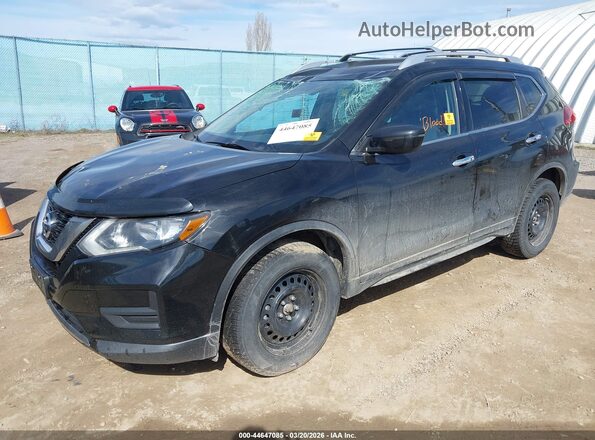 KNMAT2MV3HP526770 2017 NISSAN ROGUE Black Առջևի ձախ երեք քառորդ տեսարան