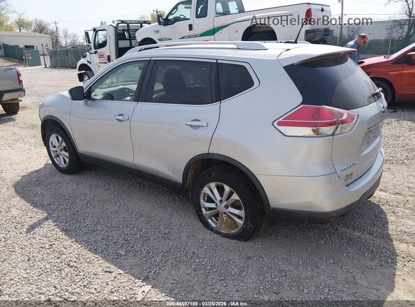 KNMAT2MV4GP700182 2016 NISSAN ROGUE Silver Задня ліва чверть