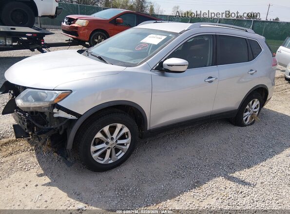 KNMAT2MV4GP700182 2016 NISSAN ROGUE Silver Передня ліва чверть