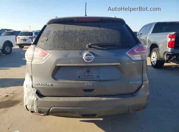 KNMAT2MV4GP704880 2016 NISSAN ROGUE Charcoal Widok z tyłu