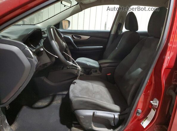 KNMAT2MV5GP690360 2016 NISSAN ROGUE Темно-бордовый Вид салона спереди