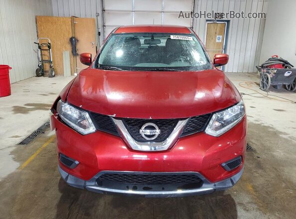 KNMAT2MV5GP690360 2016 NISSAN ROGUE Темно-бордовый Вид спереди