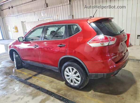 KNMAT2MV5GP690360 2016 NISSAN ROGUE Темно-бордовый Задняя левая четверть