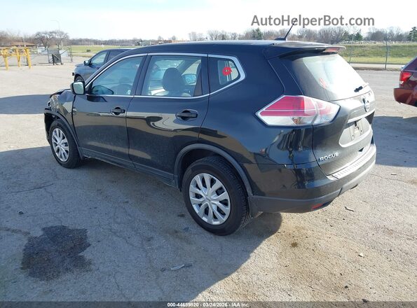 KNMAT2MV6GP720627 2016 NISSAN ROGUE Black უკანა მარცხენა