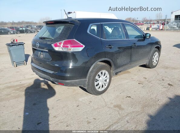 KNMAT2MV6GP720627 2016 NISSAN ROGUE Black უკანა მარჯვენა