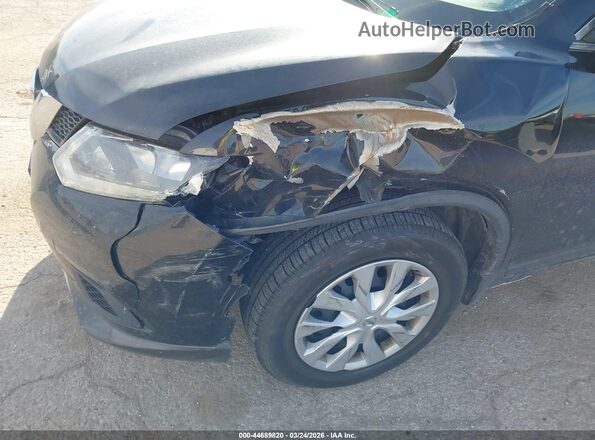 KNMAT2MV6GP720627 2016 NISSAN ROGUE Black წინა ხედი