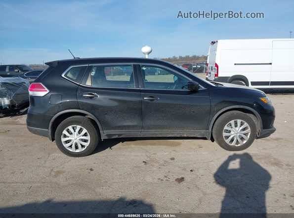 KNMAT2MV6GP720627 2016 NISSAN ROGUE Black უკანა სალონის ხედი