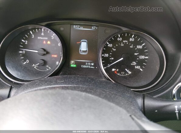 KNMAT2MV7HP524990 2017 NISSAN ROGUE Black Widok tylnych siedzeń