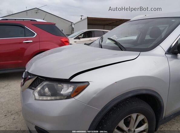 KNMAT2MV8GP694306 2016 NISSAN ROGUE Silver უკანა სალონის ხედი