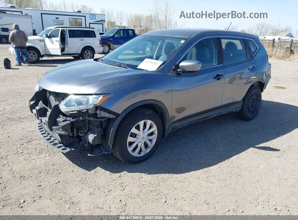 KNMAT2MV8GP736683 2016 NISSAN ROGUE Gray 