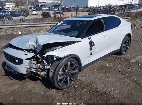 LPSED3KA7NL055819 2022 POLESTAR 2 White Առջևի ձախ երեք քառորդ տեսարան