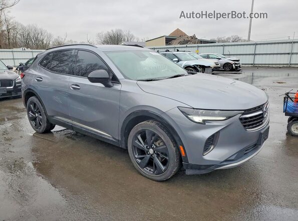LRBAZLR44MD164169 2021 BUICK ENVISION Gray Delantero derecho