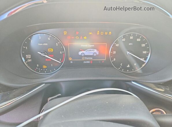LRBAZLR45ND138388 2022 BUICK ENVISION Blue Instrument cluster view