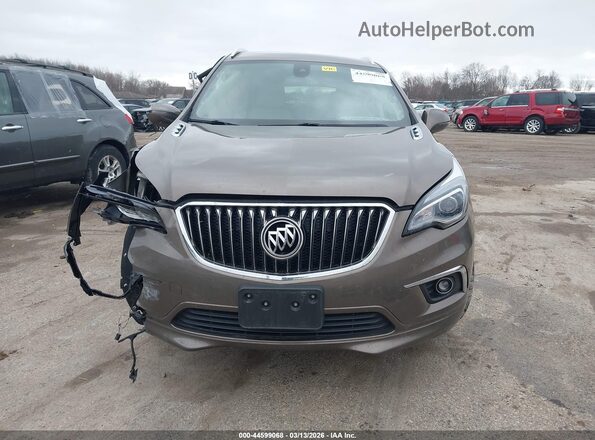 LRBFX3SX0JD005757 2018 BUICK ENVISION Brown Widok wnętrza z tyłu