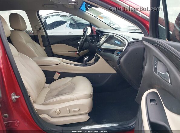LRBFXBSAXKD007796 2019 BUICK ENVISION Red Front interior view