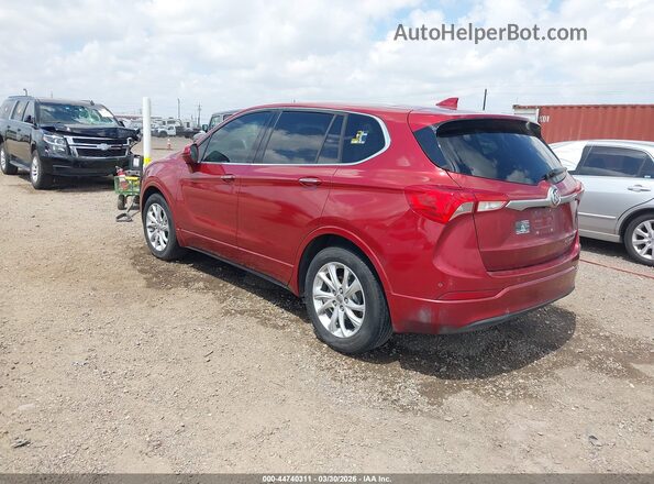 LRBFXBSAXKD007796 2019 BUICK ENVISION Red Rear left