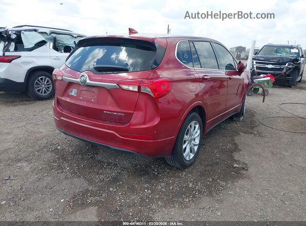 LRBFXBSAXKD007796 2019 BUICK ENVISION Red Rear right