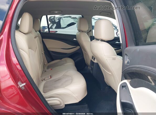LRBFXBSAXKD007796 2019 BUICK ENVISION Red VIN sticker view