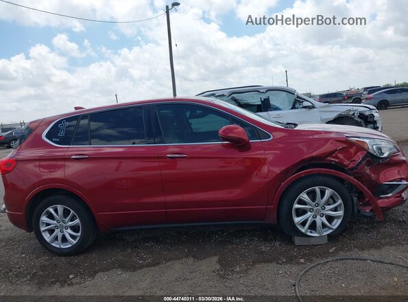 LRBFXBSAXKD007796 2019 BUICK ENVISION Red Rear interior view