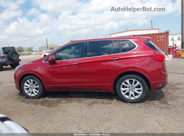 LRBFXBSAXKD007796 2019 BUICK ENVISION Red 360 interior view