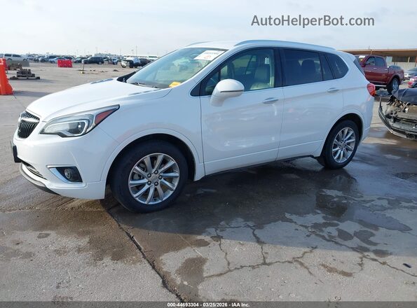 LRBFXCSA7KD013111 2019 BUICK ENVISION White Vista tres cuartos delantera izquierda