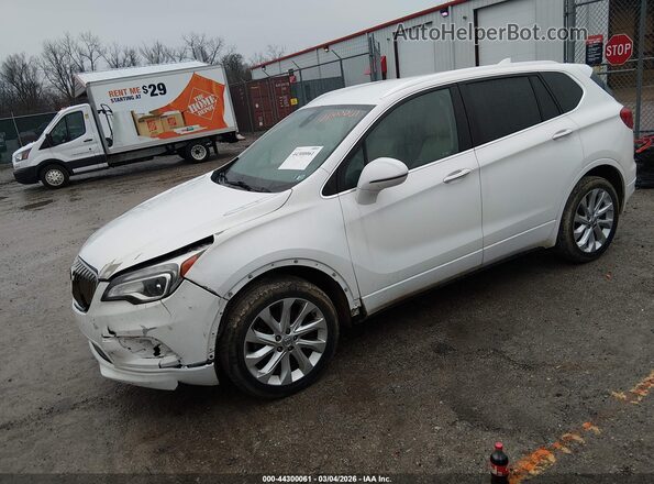 LRBFXESX8GD214989 2016 BUICK ENVISION White წინა მარცხენა ხედი სამი მეოთხედიდან