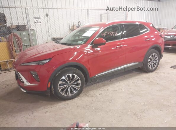 LRBFZKE41SD080233 2025 BUICK ENVISION Red Առջևի ձախ երեք քառորդ տեսարան