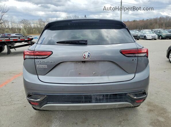 LRBFZMR46MD170230 2021 BUICK ENVISION Серебряный Вид сзади