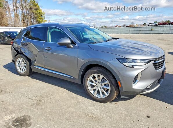 LRBFZMR49MD163269 2021 BUICK ENVISION Серый Передняя правая четверть