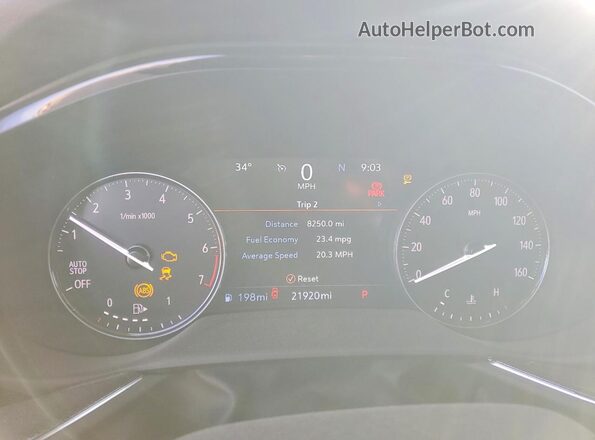 LRBFZNR41PD026224 2023 BUICK ENVISION Red Widok zestawu wskaźników