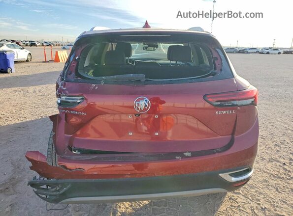 LRBFZNR41PD026224 2023 BUICK ENVISION Red Widok z tyłu