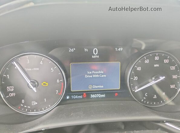 LRBFZNR42PD036955 2023 BUICK ENVISION White Widok zestawu wskaźników