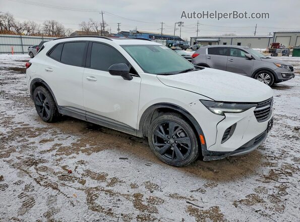 LRBFZNR44ND163770 2022 BUICK ENVISION Белый Передняя правая четверть