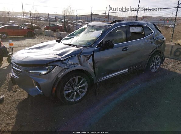 LRBFZRR42MD179150 2021 BUICK ENVISION Gray წინა მარცხენა ხედი სამი მეოთხედიდან