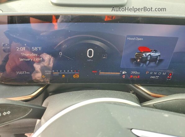 LRBFZSE41RD014274 2024 BUICK ENVISION White Вид щитка приладів