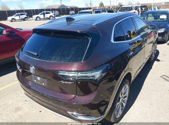 LRBFZSR49MD097388 2021 BUICK ENVISION Maroon Trasero derecho