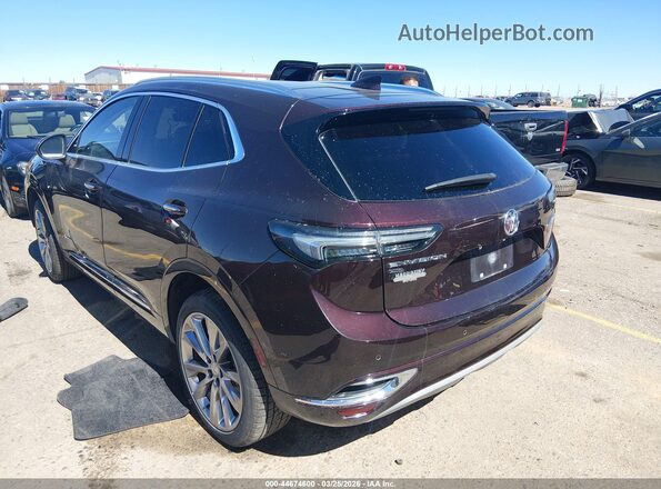 LRBFZSR49MD097388 2021 BUICK ENVISION Maroon Trasero izquierdo