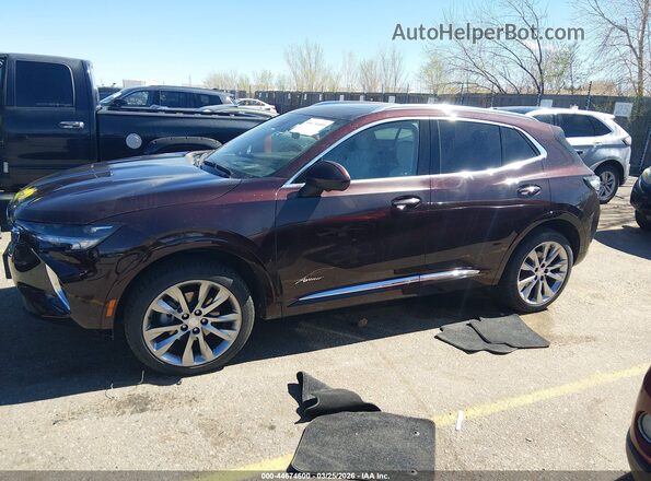 LRBFZSR49MD097388 2021 BUICK ENVISION Maroon Vista interior de 360 grados