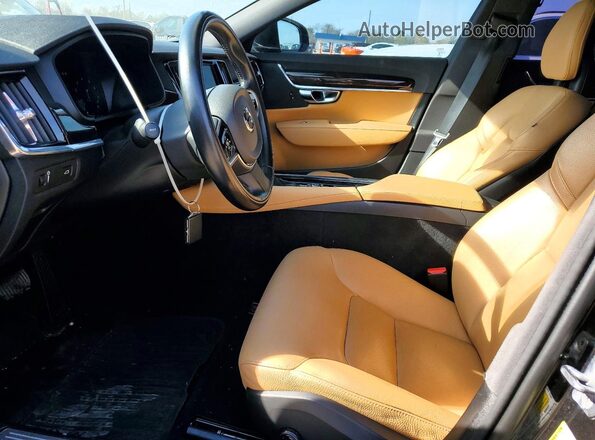 LVYA22MK4KP080329 2019 VOLVO S90 Black წინა სალონის ხედი