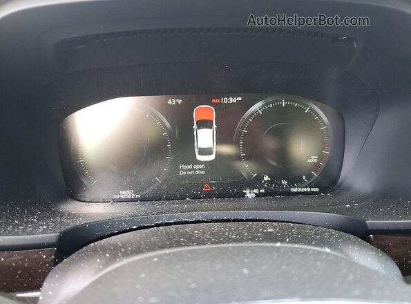 LVYA22MK4LP174888 2020 VOLVO S90 Black Instrument cluster view