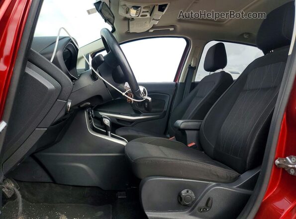 MAJ3P1TE5JC204983 2018 FORD ECOSPORT Burgundy წინა სალონის ხედი