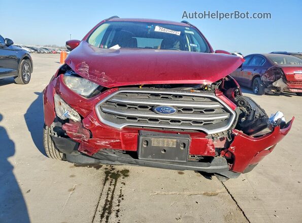 MAJ3P1TE9JC225352 2018 FORD ECOSPORT Красный Вид спереди