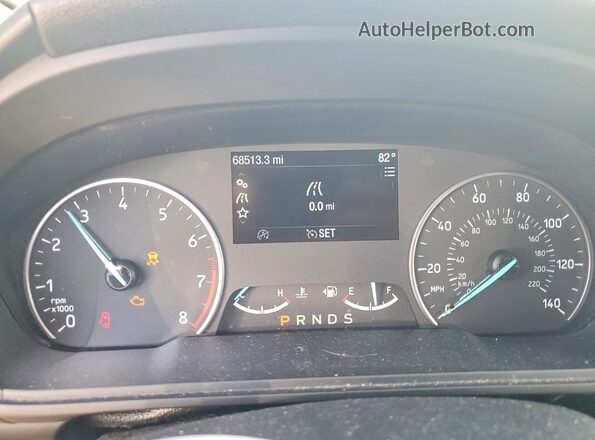 MAJ3P1TE9JC225352 2018 FORD ECOSPORT Красный Вид щитка приборов