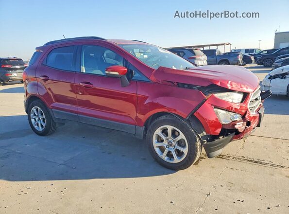 MAJ3P1TE9JC225352 2018 FORD ECOSPORT Красный Передняя правая четверть