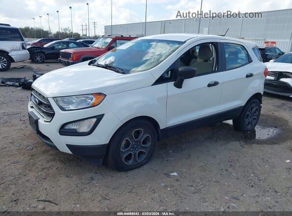 MAJ3S2FE4KC262326 2019 FORD ECOSPORT White Vista tres cuartos delantera izquierda