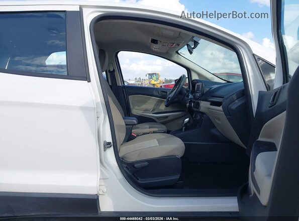MAJ3S2FE4KC262326 2019 FORD ECOSPORT White Vista interior delantera